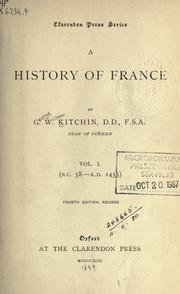 Cover of: A history of France