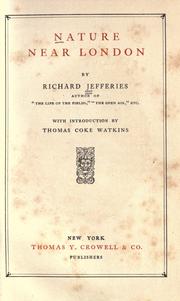 Cover of: Nature near London by Richard Jefferies
