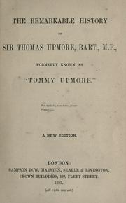 Cover of: The remarkable history of Sir Thomas Upmore by R. D. Blackmore