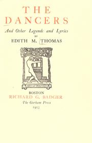 Cover of: The dancers by Edith Matilda Thomas