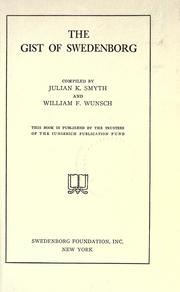Cover of: The gist of Swedenborg by Emanuel Swedenborg
