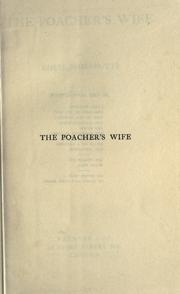 Cover of: The poacher's wife by Eden Phillpotts, Eden Phillpotts