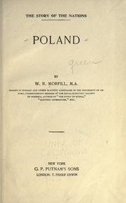 Cover of: Poland by William Richard Morfill, William Richard Morfill