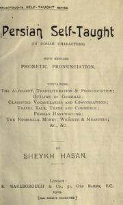 Cover of: Persian self-taught: with English phonetic pronunciation