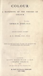 Cover of: Colour by George H. Hurst