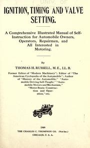 Cover of: Ignition, timing and valve setting. by Russell, Thomas Herbert