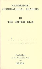 Cover of: The British isles.