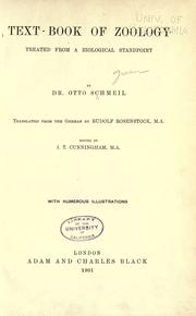 Cover of: Text-book of zoology by O. Schmeil, O. Schmeil