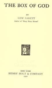 Cover of: The box of God