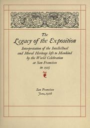 Cover of: The legacy of the exposition