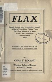 Flax by Charles F. Roland