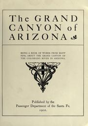 Cover of: The Grand Canyon of Arizona by 