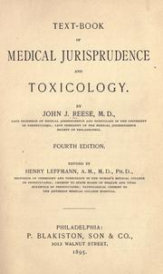 Text-book of medical jurisprudence and toxicology by John James Reese