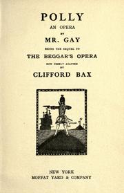 Cover of: Polly, an opera by John Gay