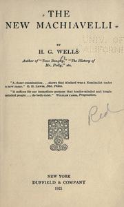 Cover of: The new Machiavelli. by H. G. Wells