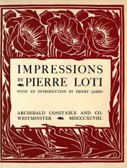 Cover of: Impressions by Pierre Loti