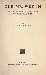 Cover of: Our Mr. Wrenn by Sinclair Lewis