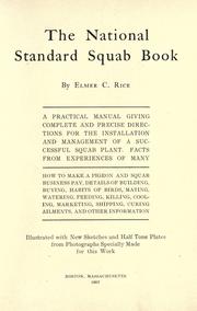 Cover of: The national standard squab book by Elmer Cook Rice