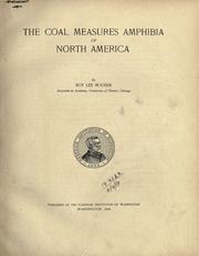 The coal measures Amphibia of North America by Moodie, Roy Lee