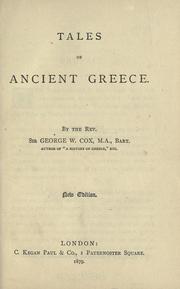 Cover of: Tales of ancient Greece.