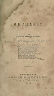 Cover of: The mechanic by Green, Frances H.