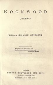 Cover of: Rookwood by William Harrison Ainsworth