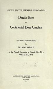 Danish beer & continental beer gardens by Max Henius