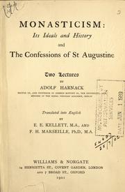 Cover of: Monasticism by Adolf von Harnack, Adolf von Harnack