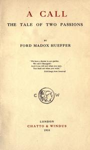 Cover of: A call by Ford Madox Ford