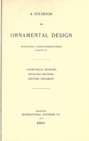 Cover of: A textbook on ornamental design
