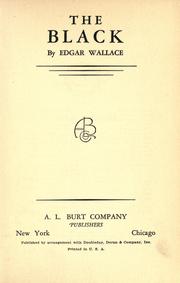 Cover of: The black by Edgar Wallace