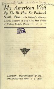 Cover of: My American visit
