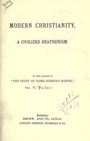Front cover of Modern Christianity by William Henry Pullen