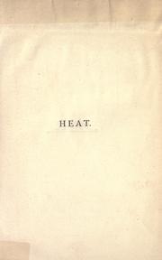 Cover of: Heat. by Peter Guthrie Tait