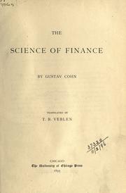 Cover of: Science of finance