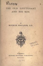 Cover of: old lieutenant and his son.