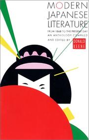 Cover of: Modern Japanese literature: an anthology.