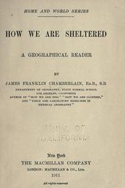 Cover of: How we are sheltered. by James Franklin Chamberlain