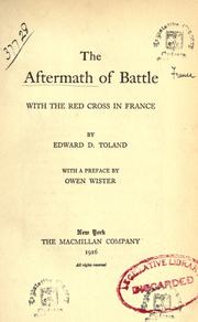 Cover of: The aftermath of battle: with the Red Cross in France
