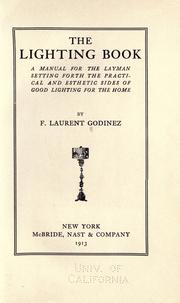 Cover of: The lighting book