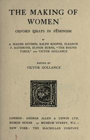 Cover of: The making of women: Oxford essays in feminism
