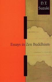 Cover of: Essays in Zen Buddhism, First Series by Daisetsu Teitaro Suzuki