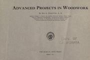 Cover of: Advanced projects in woodwork