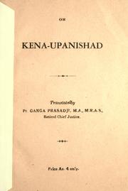 Cover of: Kena-Upanishad. by 