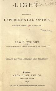 Cover of: Light by Lewis Wright