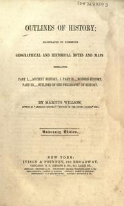 Cover of: Outlines of history
