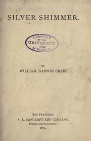 Cover of: Silver shimmer by William Darwin Crabb