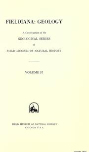 Cover of: Type fossil Miscellanea (worms, problematica, conoidal shells, trace fossils) in Field Museum by Gerald Glenn Forney