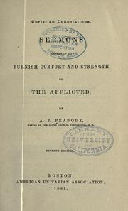 Cover of: Christian consolations. by Andrew P. Peabody