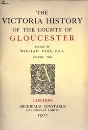 Cover of: The Victoria history of the county of Gloucester